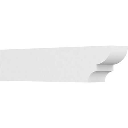 Ekena Millwork Standard Ridgewood Architectural Grade PVC Rafter Tail, 6"W X 8"H X 36"L RFTP06X08X36RID